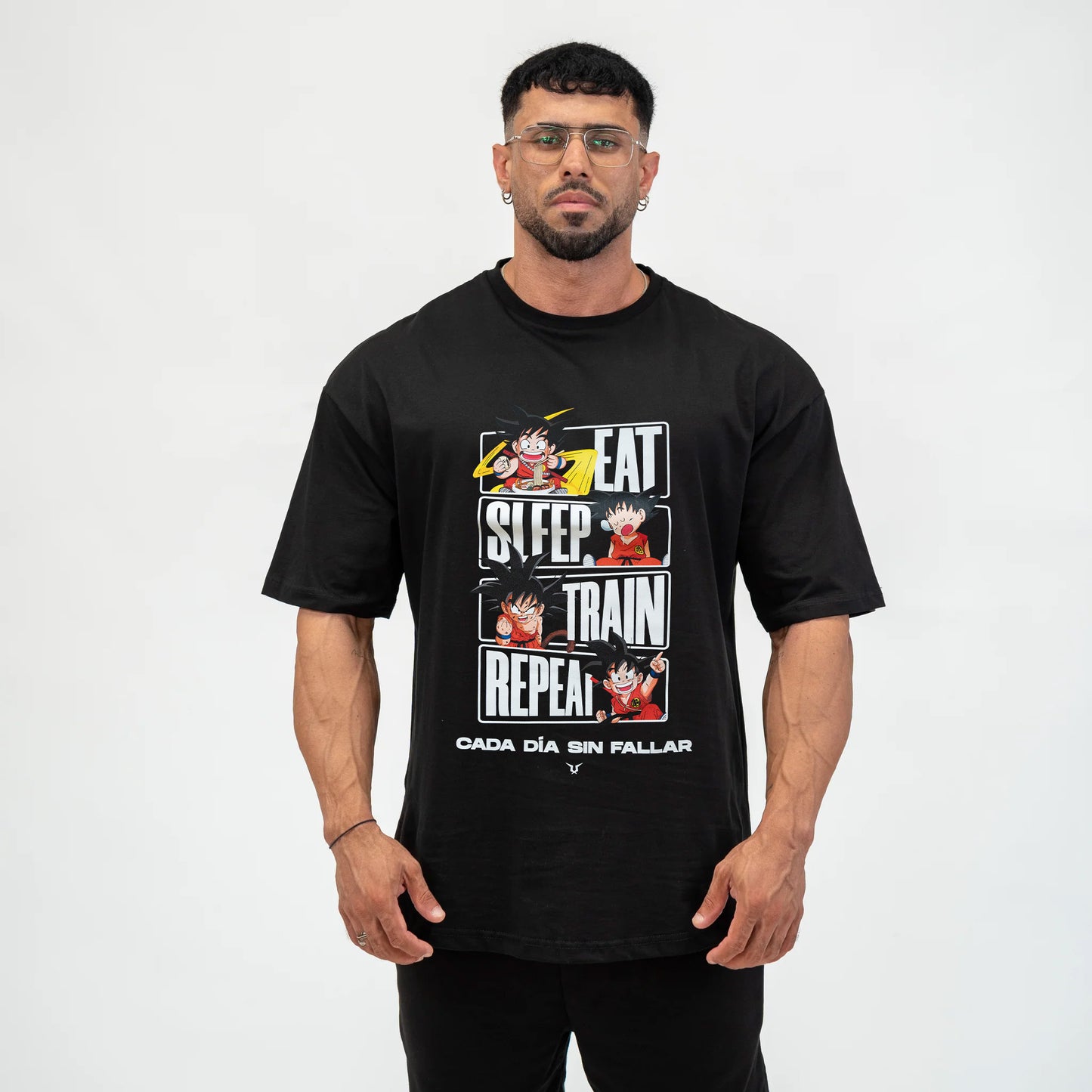 EAT SLEEP TRAIN REPEAT PUMPCOVER - BLACK