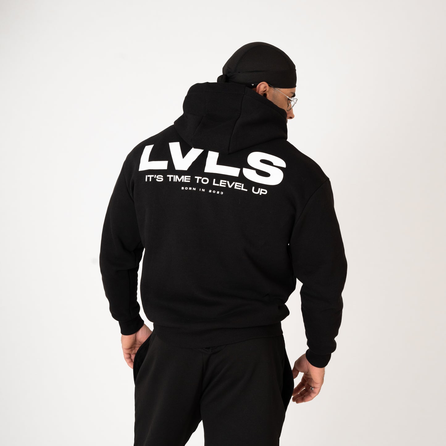 HOODIE LEVEL UP - BLACK