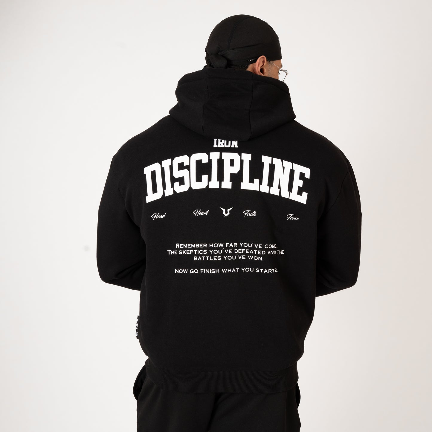 HOODIE IRON DISCIPLINE - BLACK